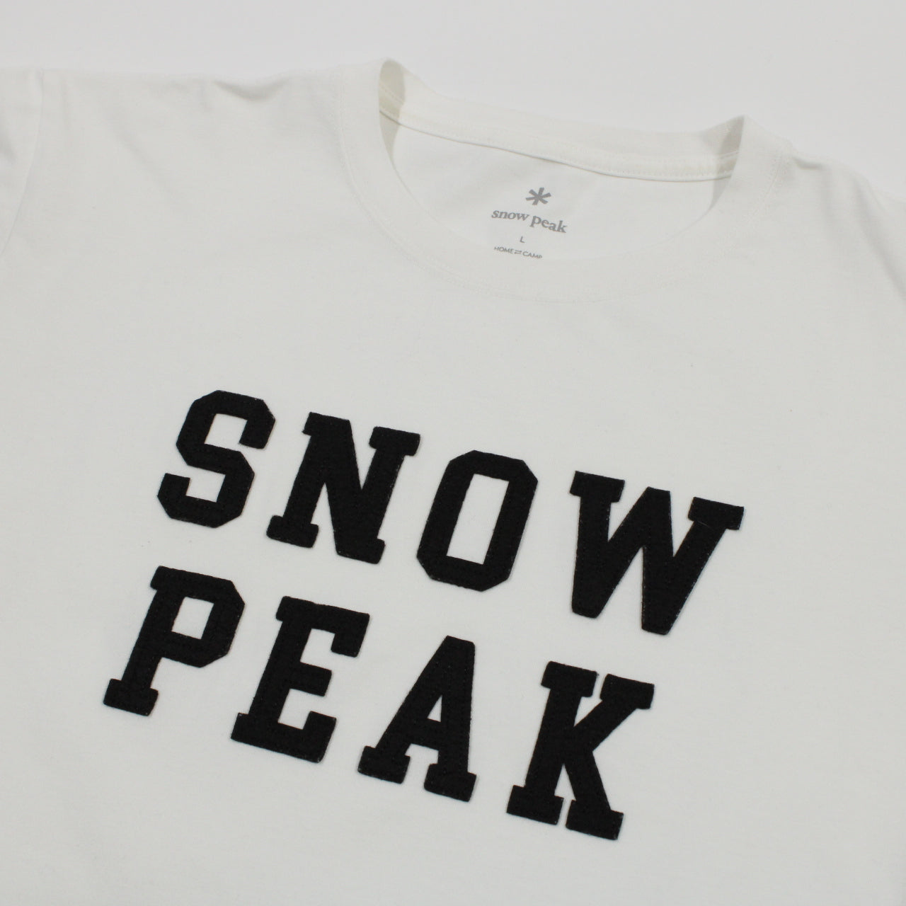 SNOW PEAK Felt Logo T shirt