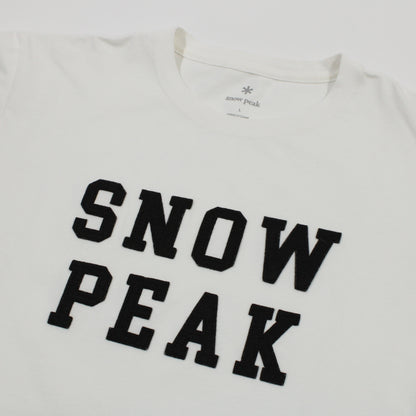 SNOW PEAK Felt Logo T shirt