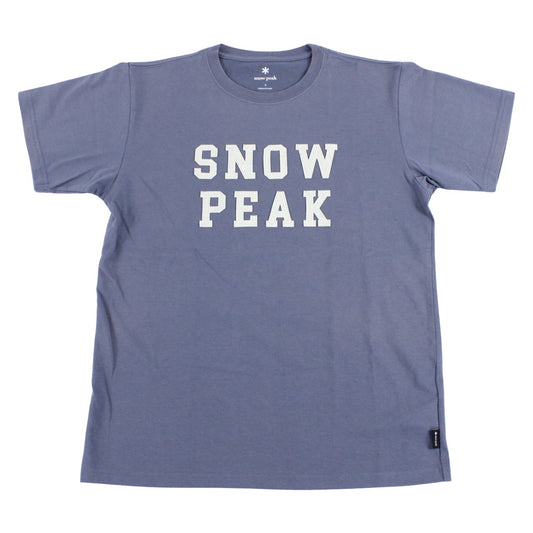 SNOW PEAK Felt Logo T shirt(TS-22AU001)