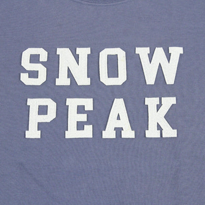 SNOW PEAK Felt Logo T shirt(TS-22AU001)