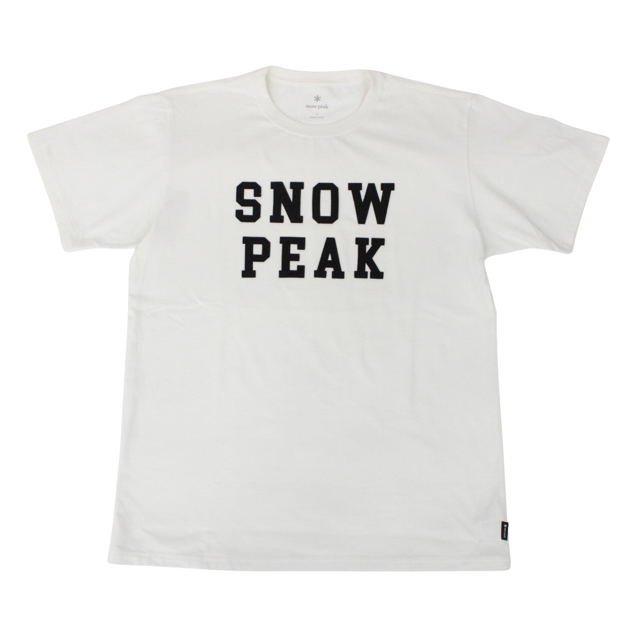 SNOW PEAK Felt Logo T shirt [L](TS-22AU001)