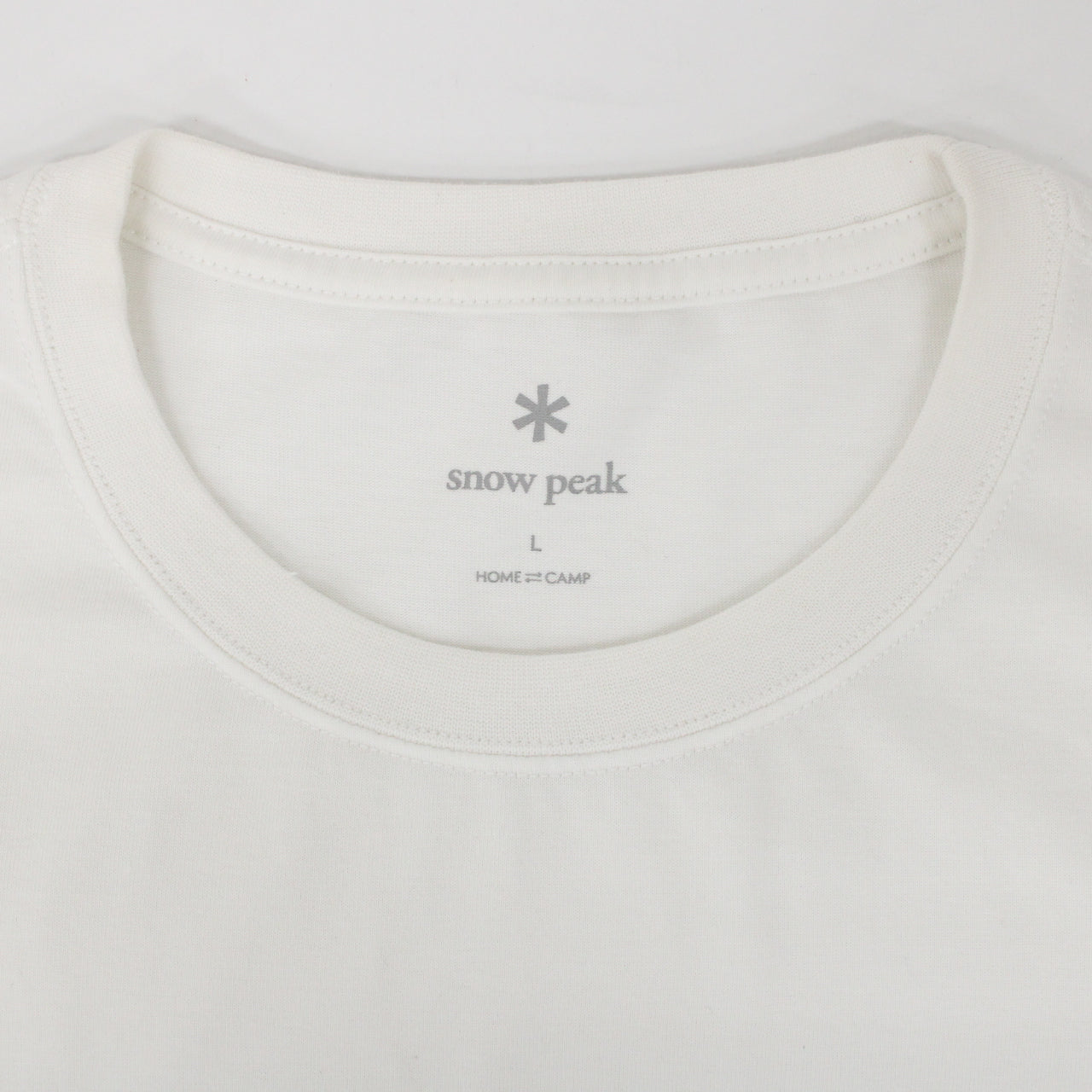 SNOW PEAK Felt Logo T shirt [L](TS-22AU001)