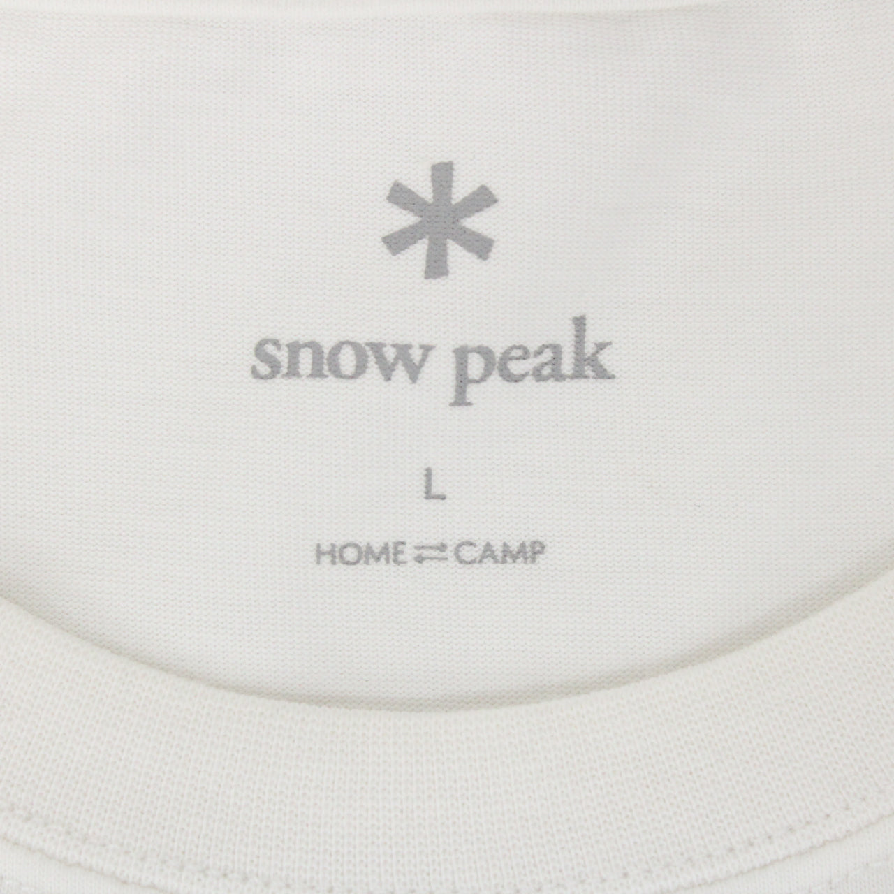 SNOW PEAK Felt Logo T shirt [L](TS-22AU001)