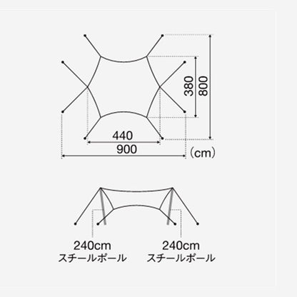 ランドネスト M テントタープセット