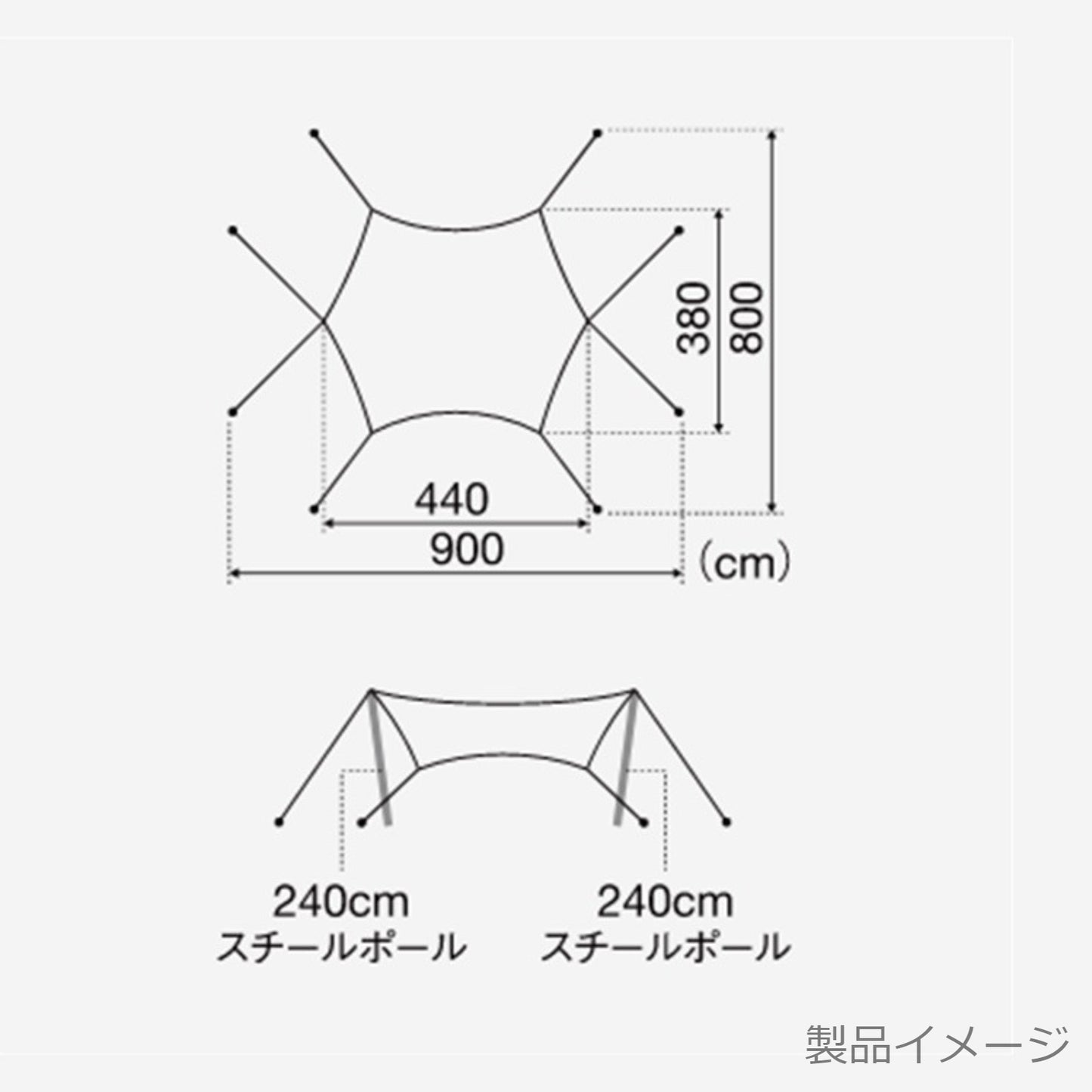 ランドネスト M テントタープセット