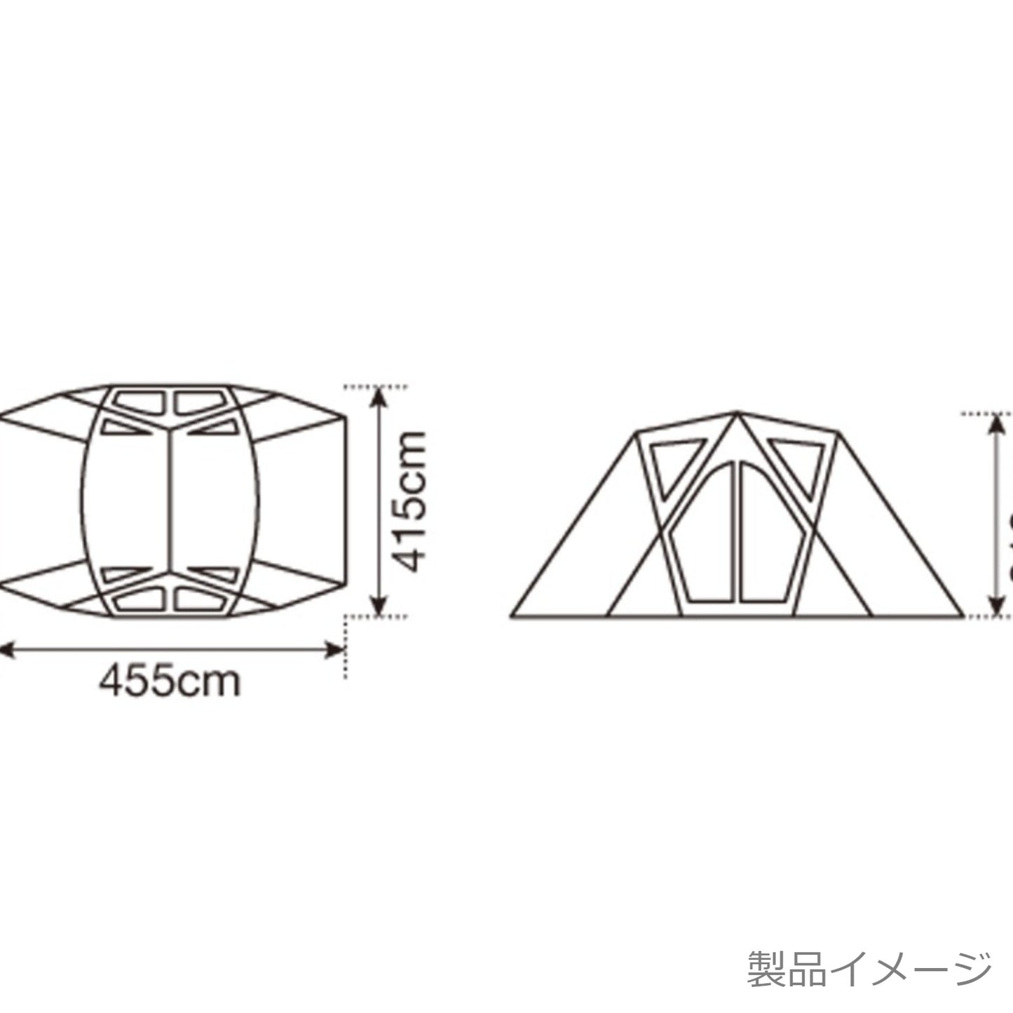 リビングシェル[4人用](TP-623R) [未使用中古品]