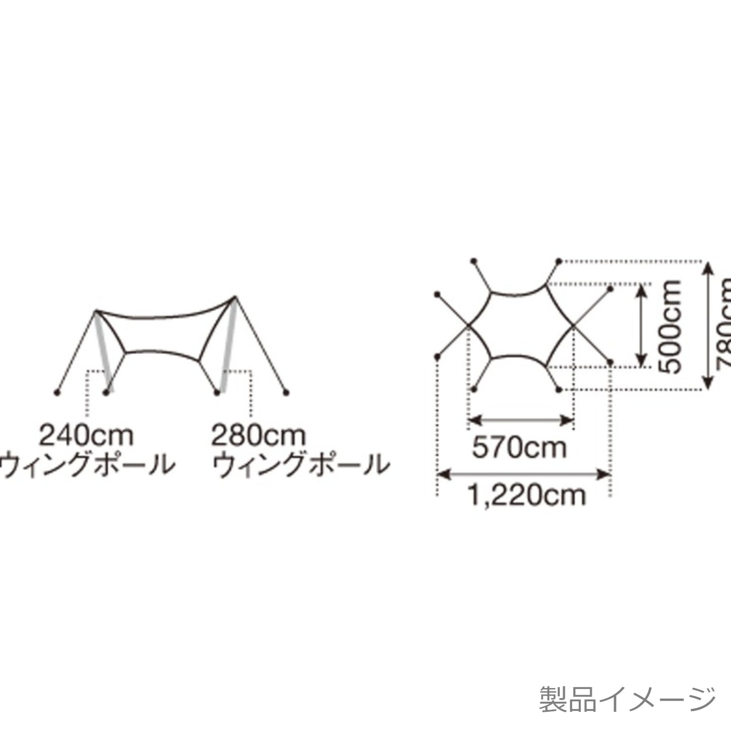 アメニティタープヘキサLセット