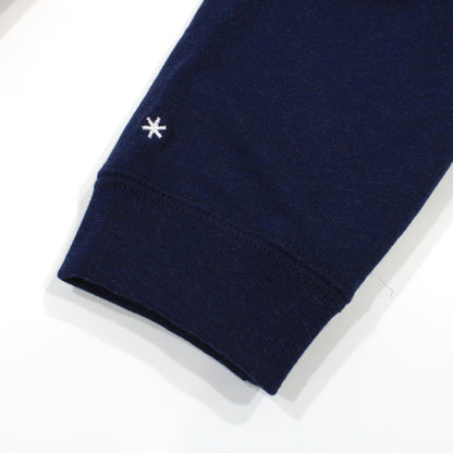 Recycled Cotton Sweat Crewneck L Navy