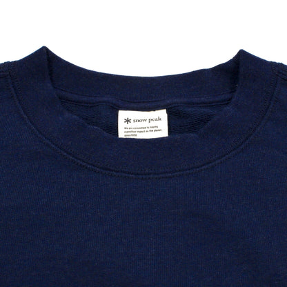 Recycled Cotton Sweat Crewneck L Navy