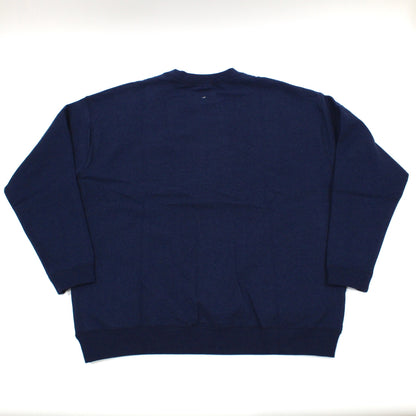 Recycled Cotton Sweat Crewneck L Navy