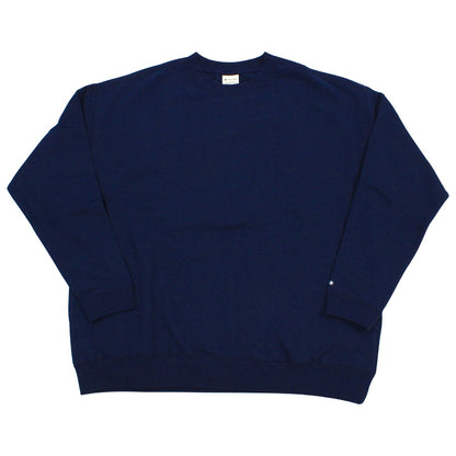 Recycled Cotton Sweat Crewneck L Navy