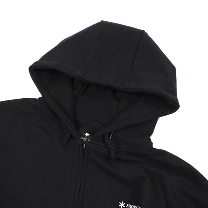 SP Logo Zip Up Hoodie S Black